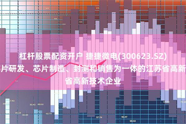 杠杆股票配资开户 捷捷微电(300623.SZ)：是集芯片研发、芯片制造、封测和销售为一体的江苏省高新技术企业