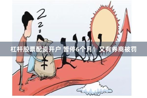 杠杆股票配资开户 暂停6个月！又有券商被罚