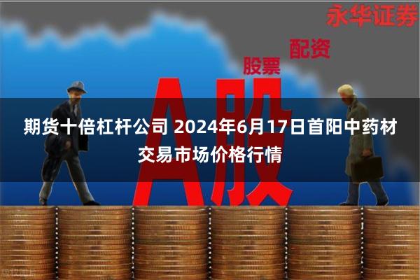 期货十倍杠杆公司 2024年6月17日首阳中药材交易市场价格行情