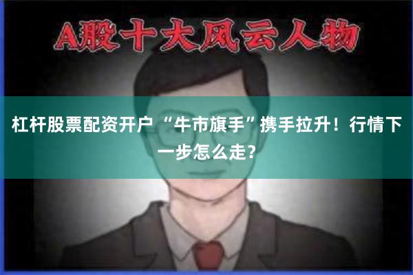 杠杆股票配资开户 “牛市旗手”携手拉升！行情下一步怎么走？