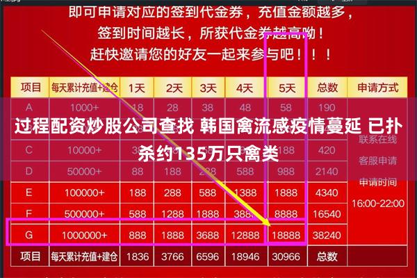 过程配资炒股公司查找 韩国禽流感疫情蔓延 已扑杀约135万只禽类