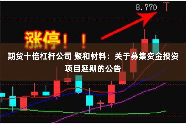期货十倍杠杆公司 聚和材料：关于募集资金投资项目延期的公告